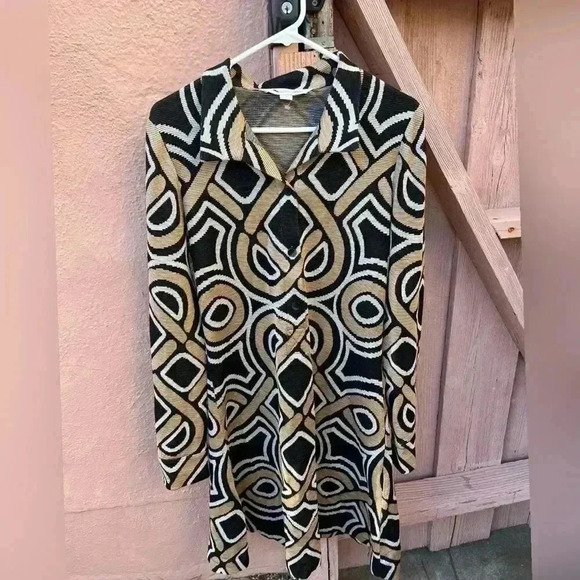 Diane Von Furstenberg Anna Love Knot Shirt Dress - Picture 5 of 6